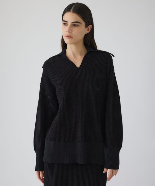 yurn rib ニット　RIM.ARK 新品 RIM.ARK | Mix yarn rib knit (KNITWEAR ) |RIM.ARK ONLINE STORE