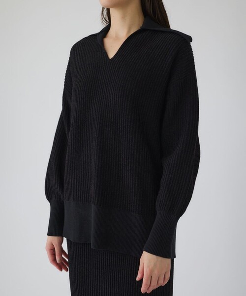 RIM.ARK ニット セーター 「RIM.ARK/リムアーク」Basic coller rib