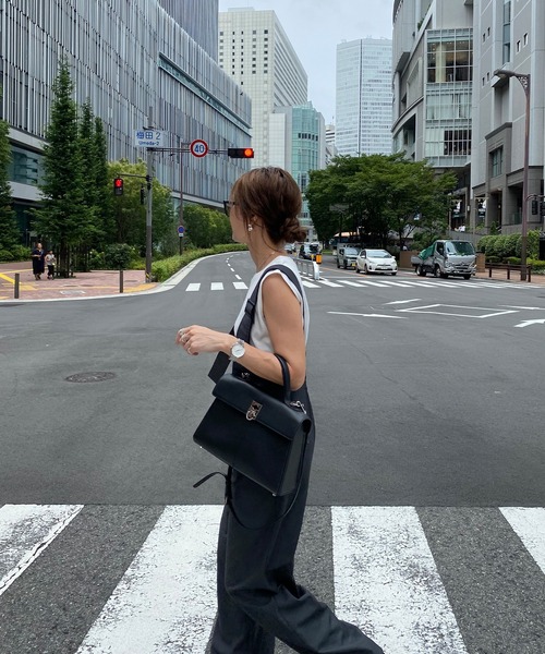 「ISOOK」 オーバーオール FREE ブラック レディース_画像5