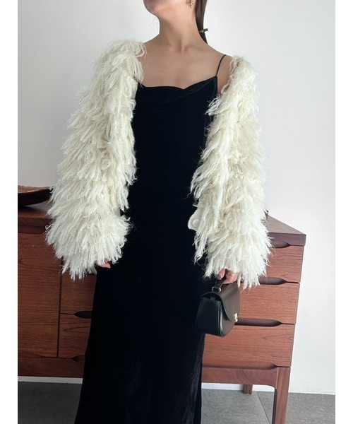 「SNIDEL」 ニットカーディガン FREE ブラック レディース_画像4