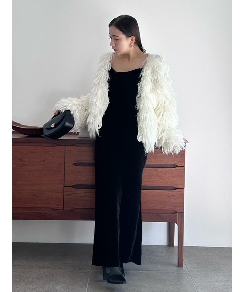 「SNIDEL」 ニットカーディガン FREE ブラック レディース_画像5