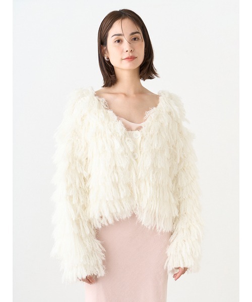 「SNIDEL」 ニットカーディガン FREE ブラック レディース_画像7