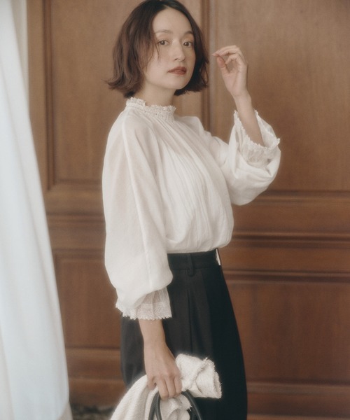 pual ce cin 「PUAL CE CIN」 長袖ブラウス FREE オフホワイト