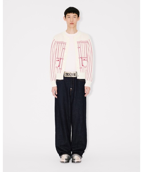カーディガン 'KENZO Trompe L'oeil' カーディガン イン コットン ウール メンズの画像