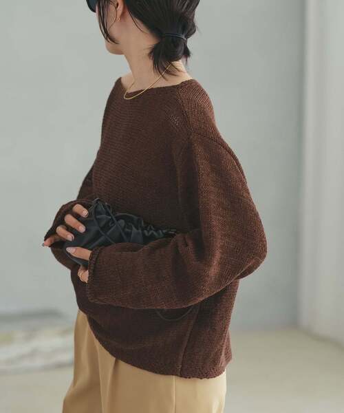 plage（プラージュ） ニット セーター 「追加」linen mix loose プル