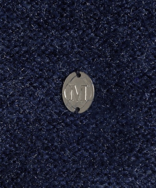 「MUHET」 ニットカーディガン FREE チャコールグレー レディース_画像6