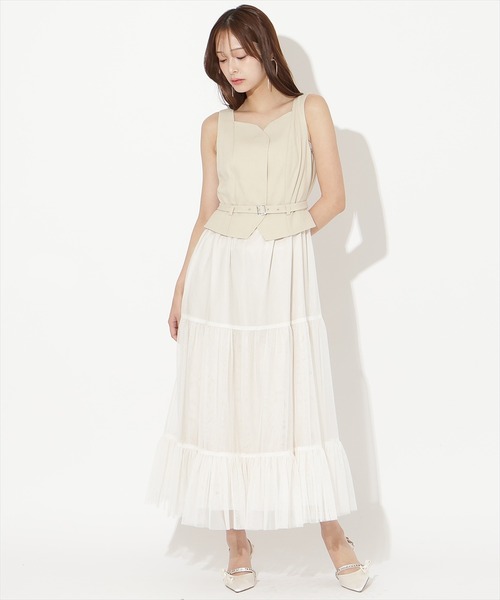 AND COUTURE（アンドクチュール） ワンピース 異素材ドッキング