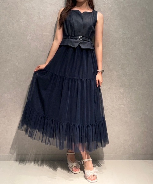 AND COUTURE（アンドクチュール） ワンピース 異素材ドッキング