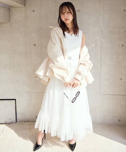 AND COUTURE（アンドクチュール） ワンピース 異素材ドッキング