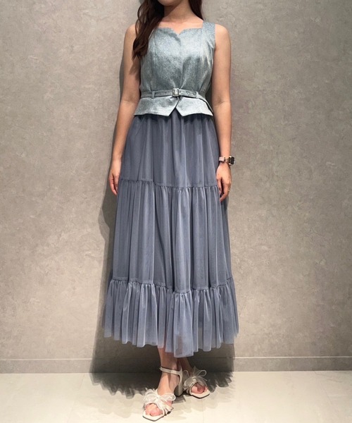 AND COUTURE（アンドクチュール） ワンピース 異素材ドッキング