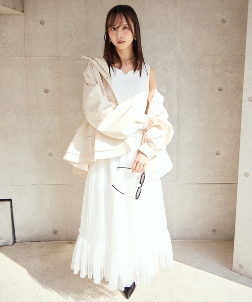 AND COUTURE（アンドクチュール） ワンピース 異素材ドッキング