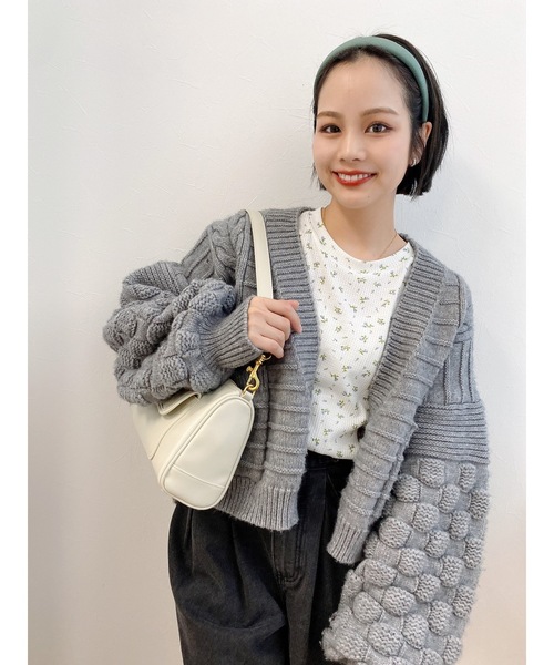 「JUMELLE」 長袖カットソー FREE パープル レディース_画像5