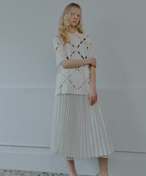 美品⭐︎IRENE⭐︎ニット 美品/24AW IRENE アイレネ 26A81012 Cut Yarn Knit Tops カット ヤーン