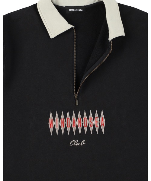 WIND AND SEA（ウィンダンシー） トレーナー スウェット Club Half Zip