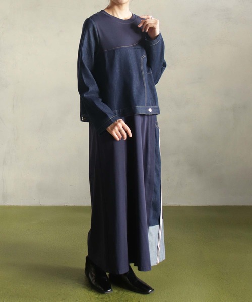 ワンピース デニムセットアップ風ワンピース : ZOZOTOWN Yahoo!店