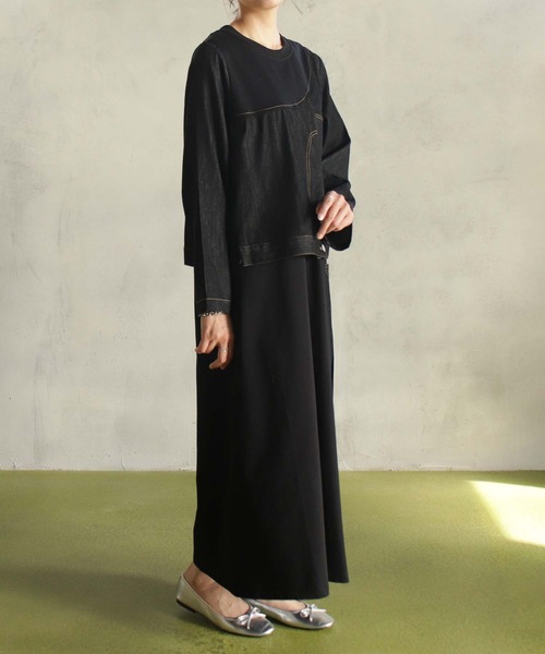 ワンピース デニムセットアップ風ワンピース : ZOZOTOWN Yahoo!店