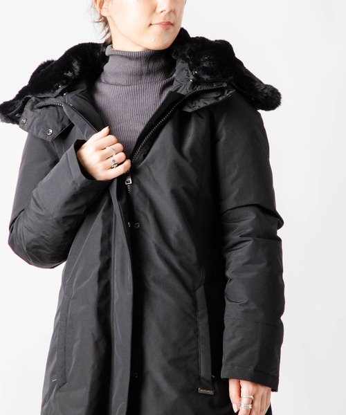 「WOOLRICH」 コート MEDIUM ネイビー レディースの画像