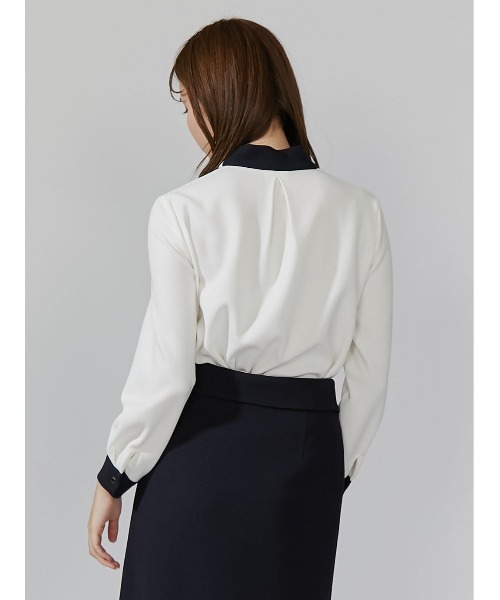 「TONAL」 長袖ブラウス 38 グレー レディース_画像4