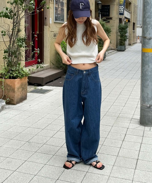 「CANAL JEAN」 「choice_cnl」デニムパンツ 00 ライトインディゴブルー レディース