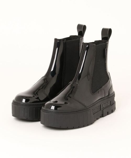 「PUMA」 ショートブーツ 24.5cm オフホワイト レディース_画像4
