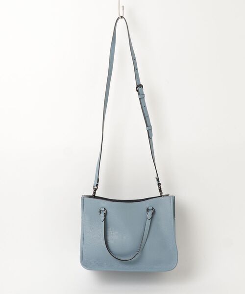 COACH 2way ハンドバッグ　ショルダーバッグ　ブルー COACH（コーチ） 2WAYバッグ フリ- ブルー系その他 レディース