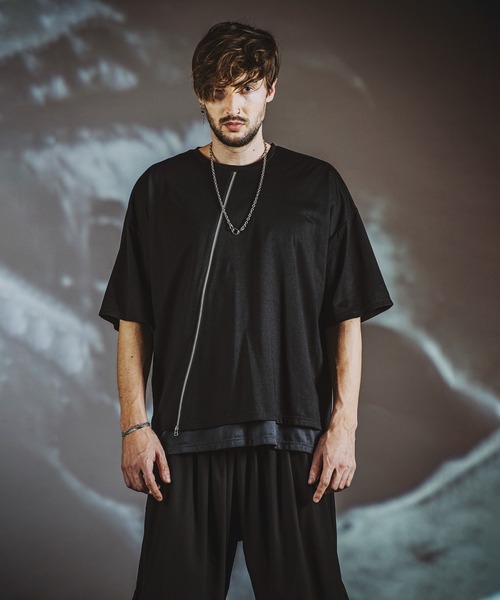 「NO ID.」 半袖Tシャツ ONE SIZE ブラック メンズ_画像3