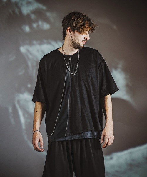「NO ID.」 半袖Tシャツ ONE SIZE ブラック メンズ_画像7
