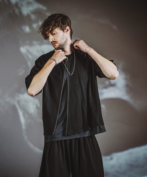 「NO ID.」 半袖Tシャツ ONE SIZE ブラック メンズ_画像8