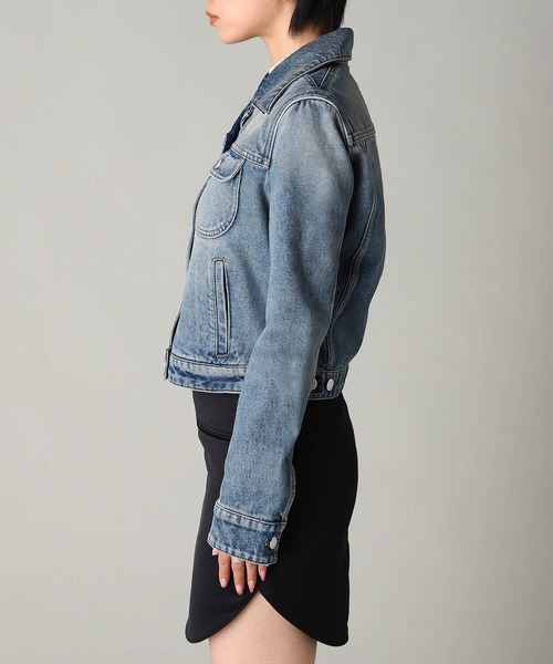 コート アウター SIGNATURE DENIM TRUCKER JACKET VESDBL002DE0041 レディースの画像
