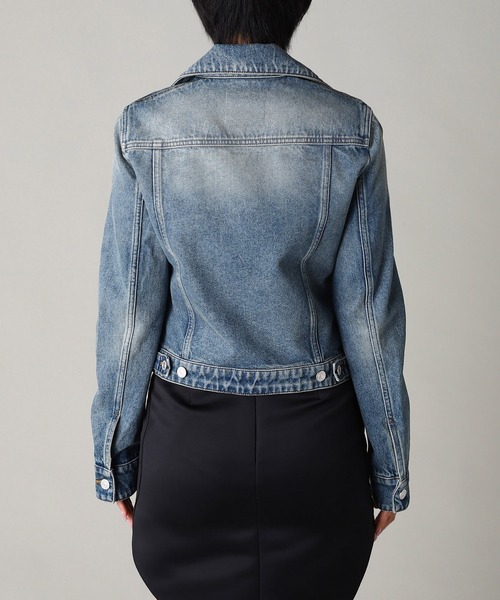 コート アウター SIGNATURE DENIM TRUCKER JACKET VESDBL002DE0041 レディースの画像