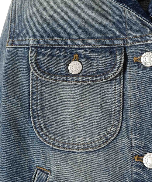 コート アウター SIGNATURE DENIM TRUCKER JACKET VESDBL002DE0041 レディースの画像