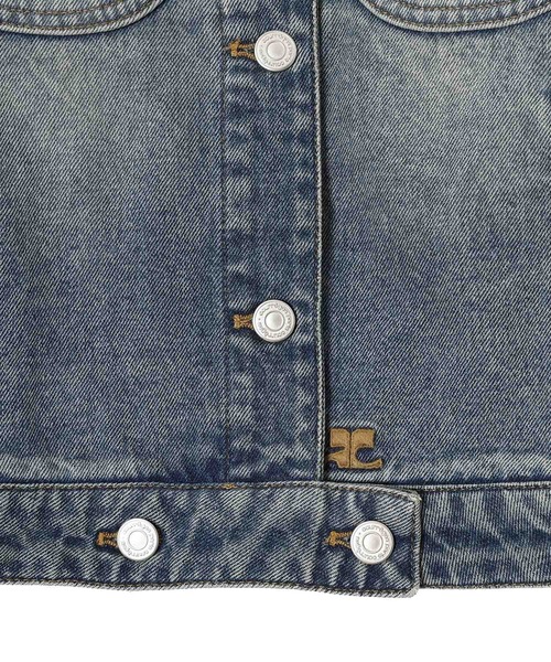 コート アウター SIGNATURE DENIM TRUCKER JACKET VESDBL002DE0041 レディースの画像