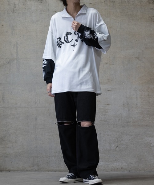「JOHN'S CLOSET」 パンツ LARGE ブラック メンズ_画像9