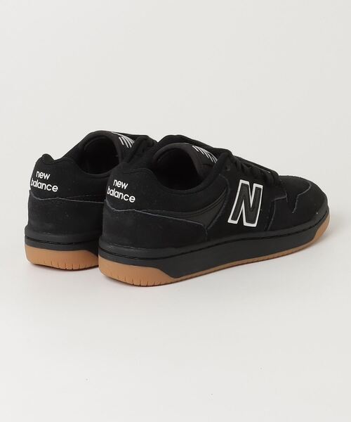 「New Balance」 ローカットスニーカー 24.5cm ブラック メンズ_画像2