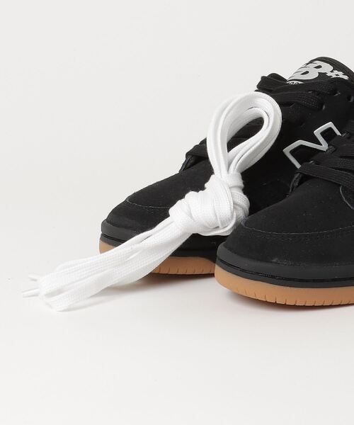 「New Balance」 ローカットスニーカー 24.5cm ブラック メンズ_画像4