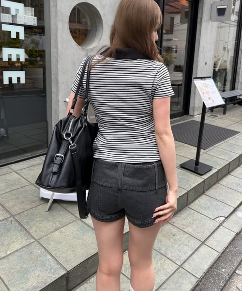 Ray Cassin（レイカズン） パンツ 太ベルトマイクロショートパンツ