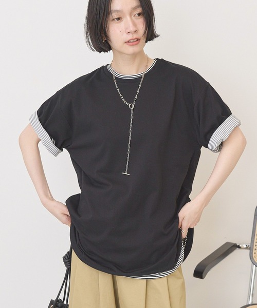 AMERICAN HOLIC（アメリカンホリック） tシャツ 半袖 裾ラウンドT