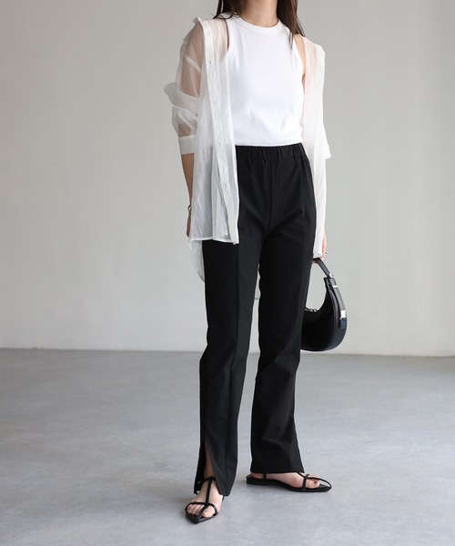 「Riberry」 スラックス MEDIUM ブラック レディース_画像5