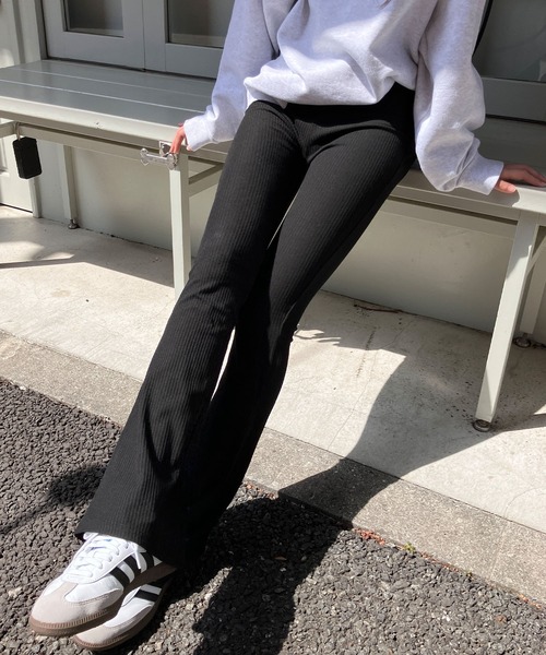 「meJane」 レギンスパンツ M グレー レディース_画像7