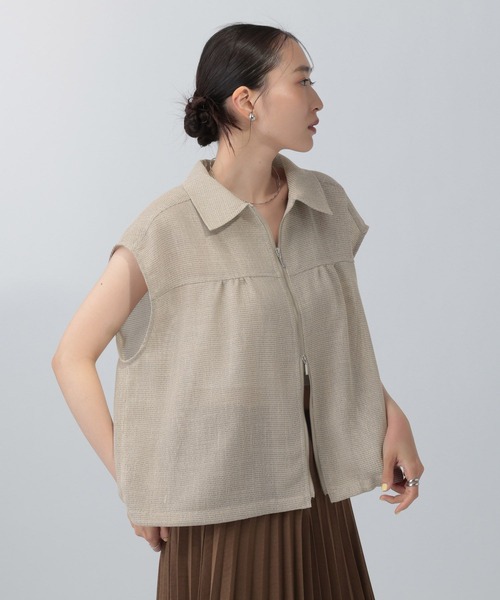 Zimmerli ベスト　L LEPSIM（レプシィム） ベスト ジレ カラミZIPドロストベスト 666440