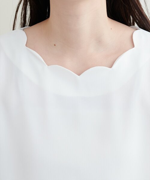 「natural couture」 半袖ブラウス FREE ネイビー レディース_画像8