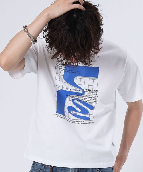 「FFEIN」 半袖Tシャツ MEDIUM アッシュグレー メンズ_画像8