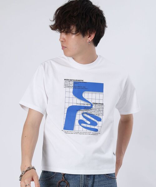 「FFEIN」 半袖Tシャツ MEDIUM アッシュグレー メンズ_画像9