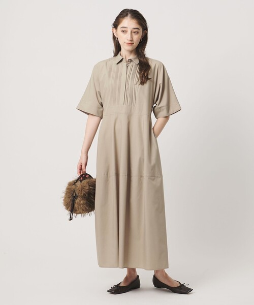 ユナイテッドアローズ　ワンピース UNITED ARROWS（ユナイテッドアローズ） ワンピース 半袖 タック