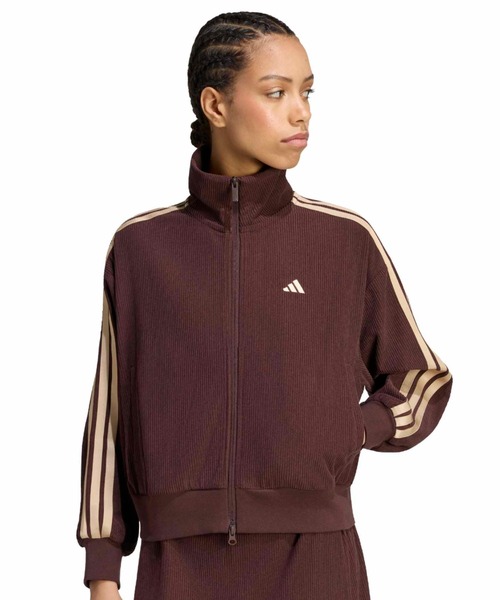 同梱　アディダス　リブカーディガン　襟付きトラックジャケット　ベロアコーデュロイ adidas（アディダス） ジャージ 「別注」アディダス adidas W LUXA