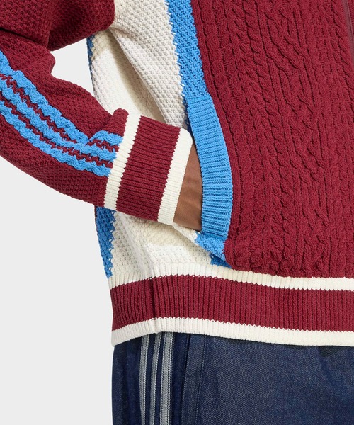 レトロリミックスカーディガン　L adidas（アディダス） カーディガン レトロ リミックス カーディガン