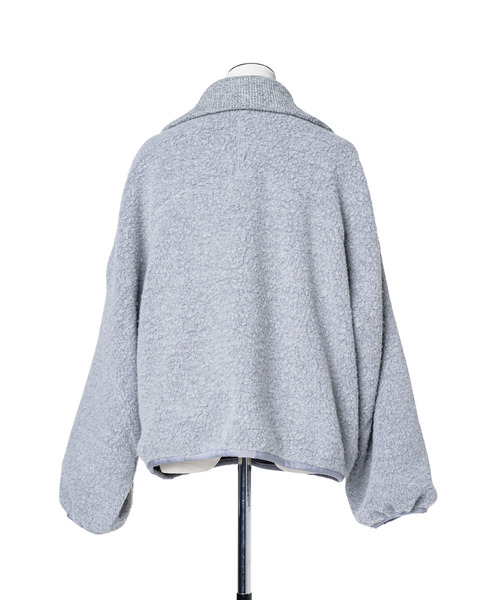 muller of yoshiokubo ミュラーオブヨシオクボ / fleece-texture half-zip Sweatshirt / MLF26709 レディース