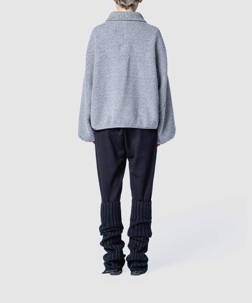 muller of yoshiokubo ミュラーオブヨシオクボ / fleece-texture half-zip Sweatshirt / MLF26709 レディース