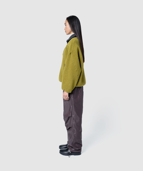 muller of yoshiokubo ミュラーオブヨシオクボ / fleece-texture half-zip Sweatshirt / MLF26709 レディース