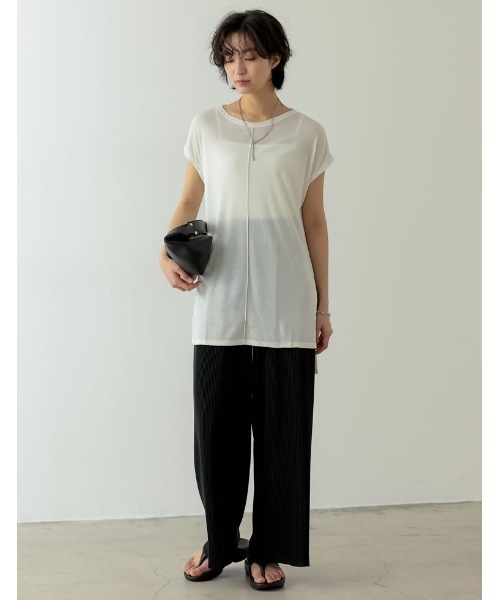 シアーフライスジレ Loungedress】シアーフライスロンT | OUTLET(アウトレット